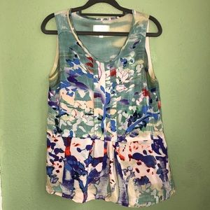 Moulinette Soeurs Stippled Canvas Silk Top